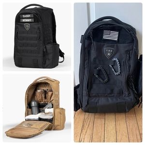 Tactical Baby Gear Diaper Bag Backpack (Black)